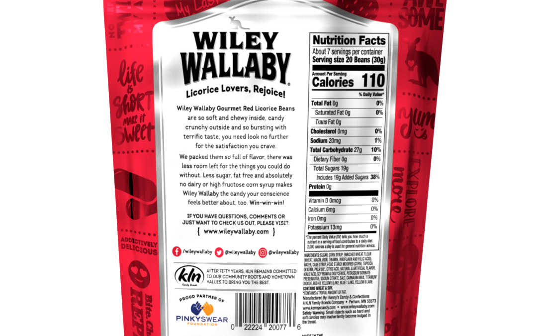 120077 Wiley Red Licorice Beans 7.05oz Back