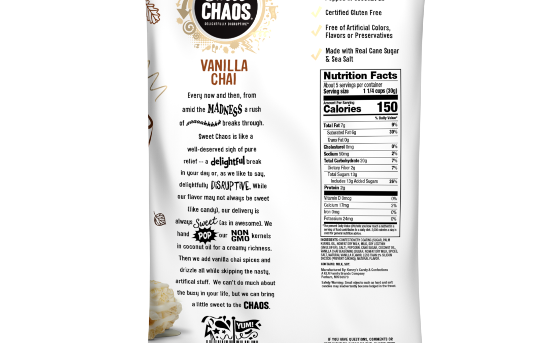300613 Sweet Chaos Vanilla Chai Drizzle 5.5oz Back