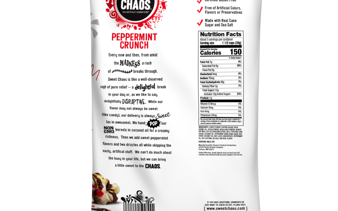 350055 Sweet Chaos Peppermint Crunch Drizzle 5.5oz Back
