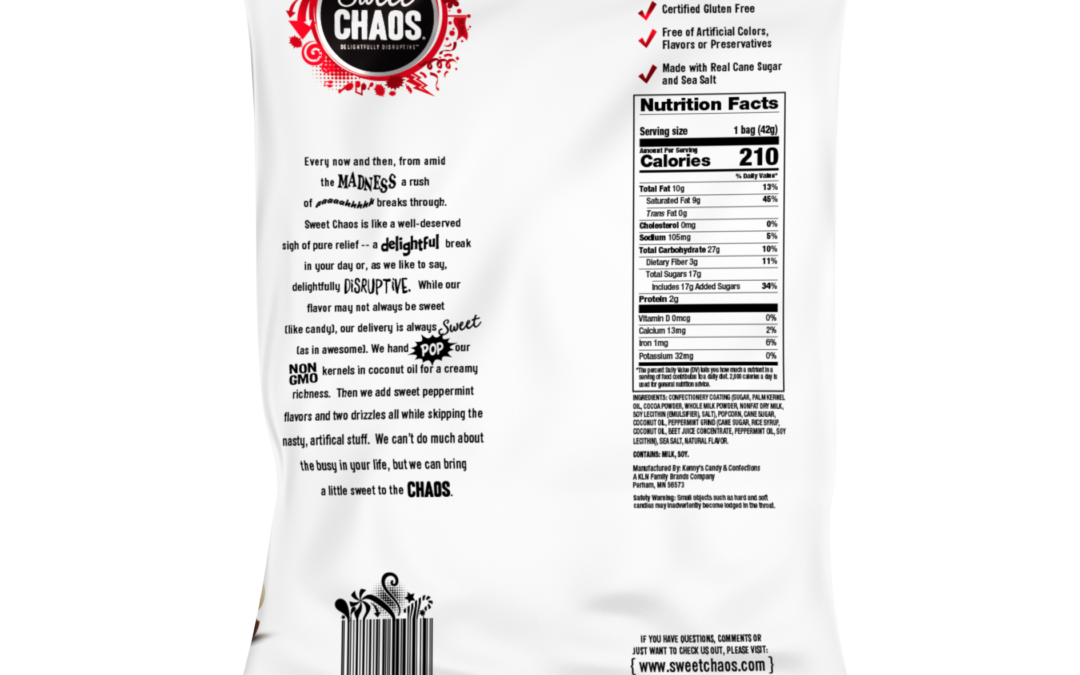 350057 Sweet Chaos Peppermint Crunch Drizzle 1.5oz Back