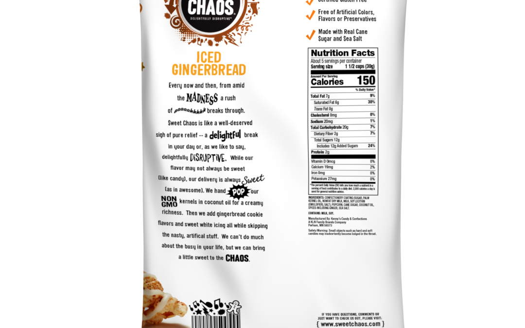 350058 Sweet Chaos Iced Gingerbread Drizzle 5.5oz Back