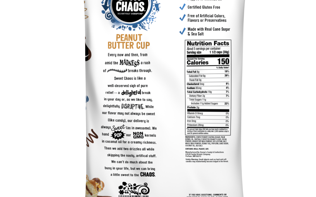350071 Sweet Chaos Peanut Butter Cup Drizzle 5.5oz Back