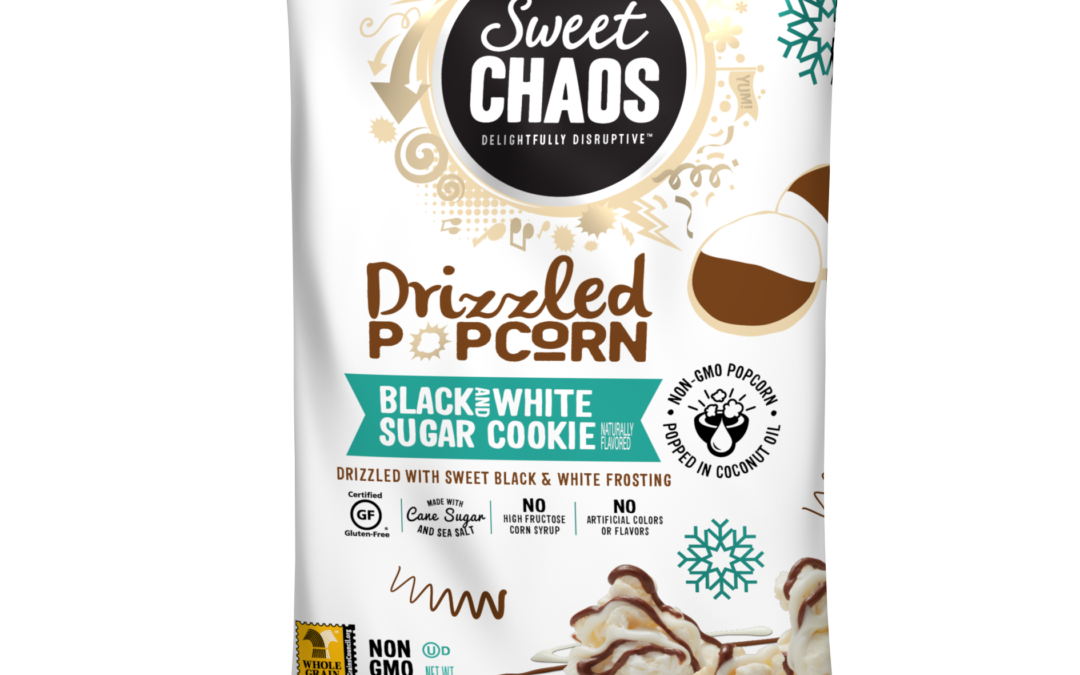 350132 Sweet Chaos Black & White Sugar Cookie Drizzle 5.5oz