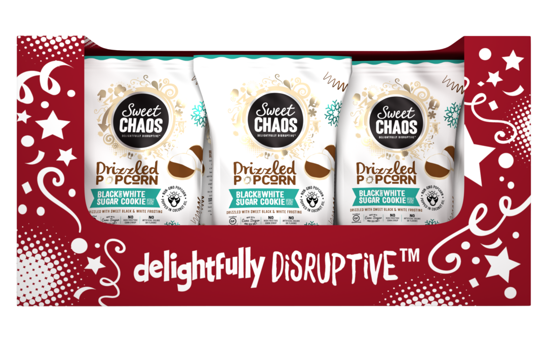 350132 Sweet Chaos Black & White Sugar Cookie Drizzle 5.5oz Case V1