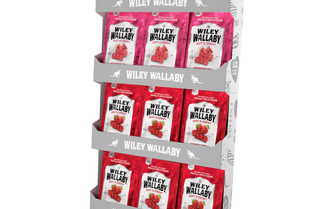 120131 – Wiley Wallaby Red and Watermelon 7.05oz 48ct Shipper