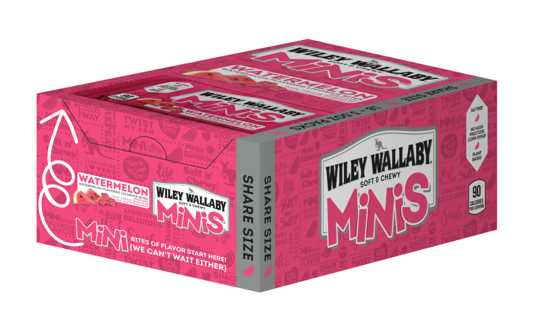 130110 Wiley Watermelon Minis 18ct 3.5oz Caddy