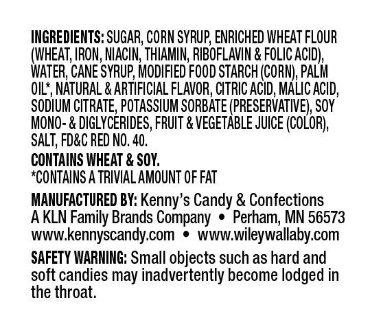 120275 Wiley Wallaby Duos Berry Pomegranate 10 oz Ingredients